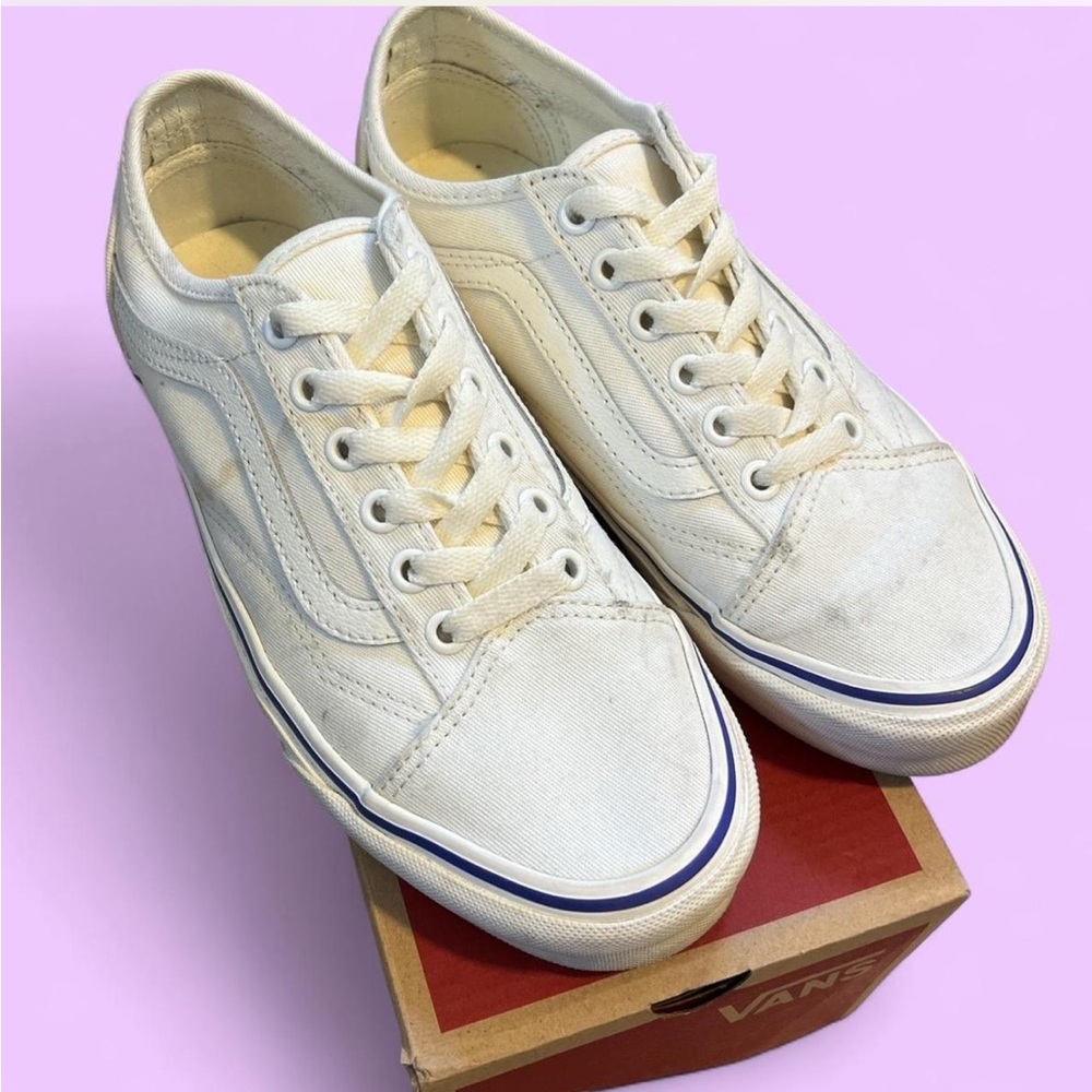 Vans Cream Old Skool Tapered Sneakers